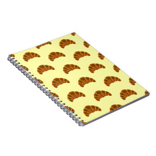 Croissants Lovers Light Yellow France French Food Notebook