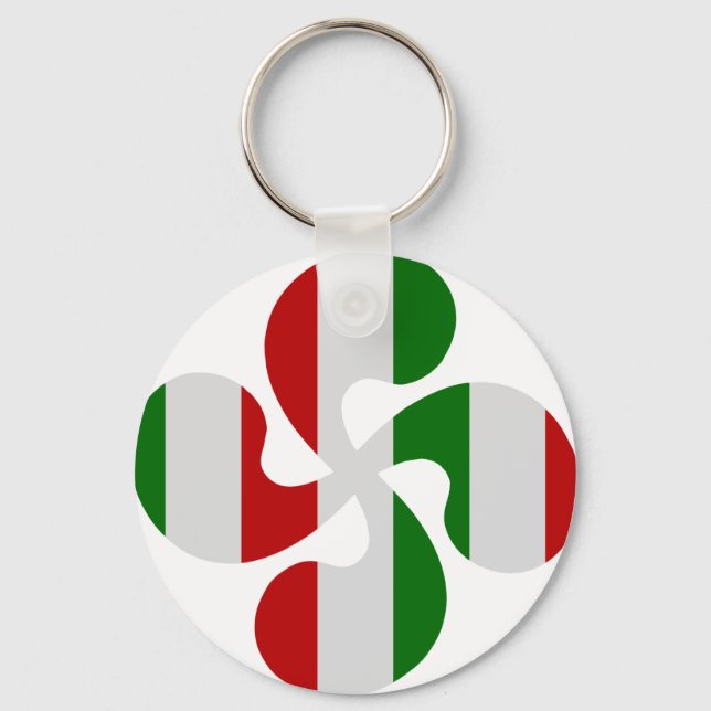 Croix Basque Multicouleurs Keychain (Front)