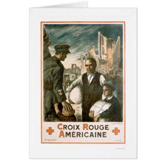 Croix Rouge Américain (American Red Cross) Card