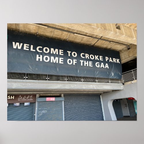 Croke Park GAA Dublin Ireland Europe Poster