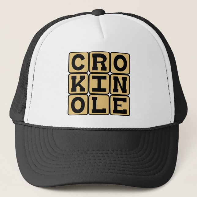 Crokinole, Board Game Trucker Hat (Front)