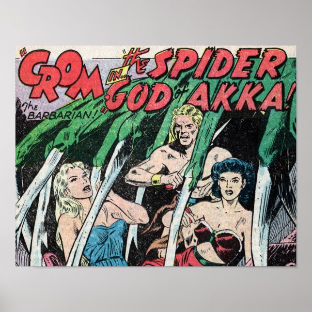 Crom and the Sider God of AKKA Art Print #1 (Front)