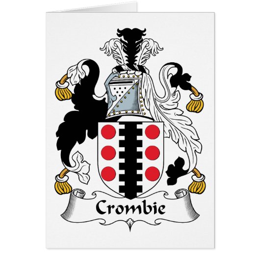Crombie Family Crest Cards (Front)