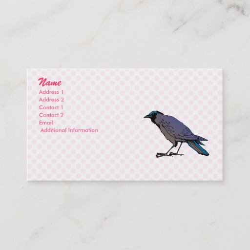 Customizable Cromulus Crow Business Cards