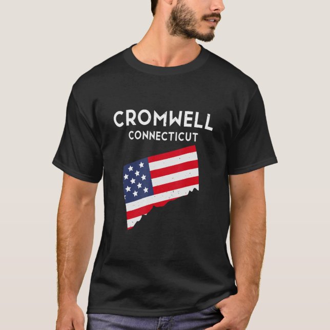 Cromwell Connecticut USA State America Travel Conn T-Shirt (Front)