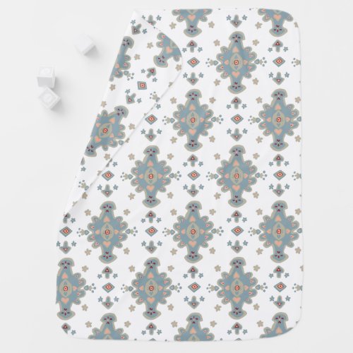 Cromwell Pattern Hand Drawn Carpet Pattern Baby Blanket