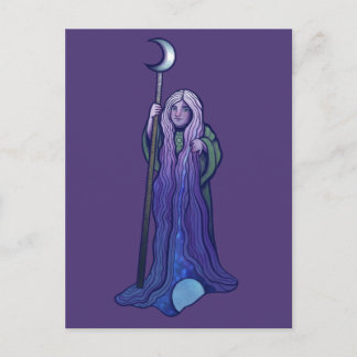Crone Moon Goddess Pagan Art Wiccan  Postcard