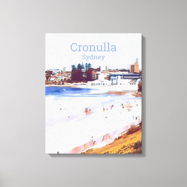Cronulla beach suburb of Sydney travel print (Front)