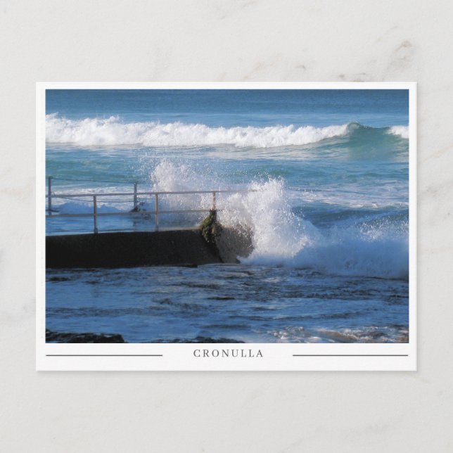 Cronulla Ocean Bath – Sydney Australia Postcard (Front)