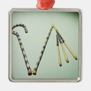 Crook and flail, from the Tomb of Tutankhamun Metal Ornament