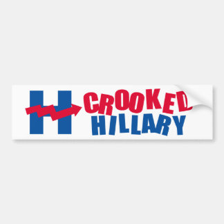 CROOKED HILLARY 2016 BUMPER STICKER