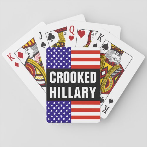 Crooked Hillary Clinton Playing Cards