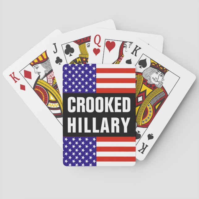 Crooked Hillary Clinton Poker Cards (Back)