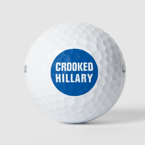 Crooked Hillary Elections 2016 Golf Balls