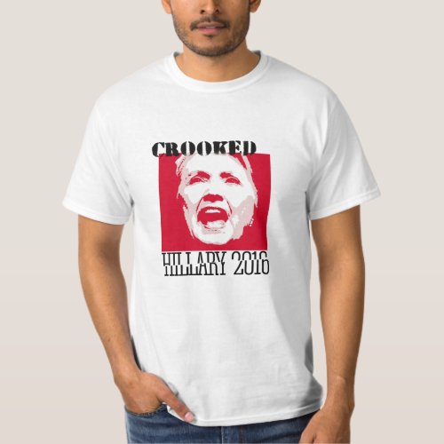 CROOKED HILLIARY _ _ _ Anti_Hillary _ T_Shirt