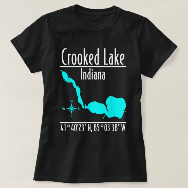 Crooked Lake - Indiana T-Shirt (Design Front)
