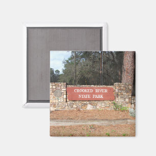 Crooked River Georgia State Park Entrance Sign Magnet