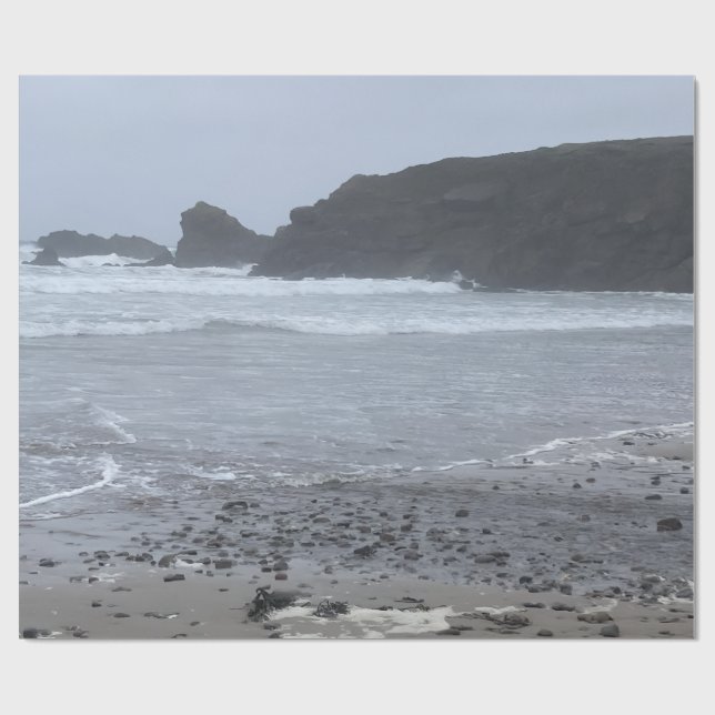 crooklets beach  wrapping paper (Flat)