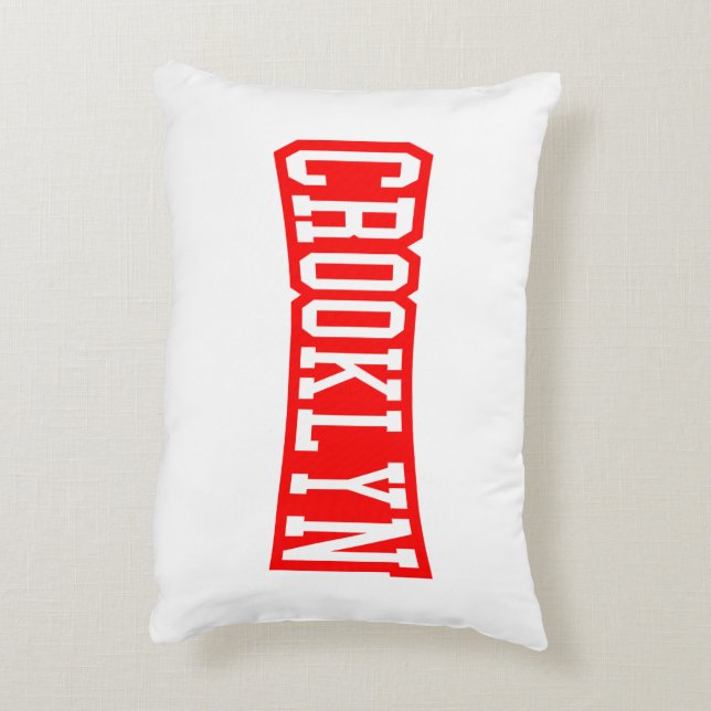 CROOKLYN, NYC ACCENT PILLOW (Back(Vertical))