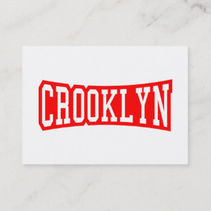 CROOKLYN, NYC BUSINESS CARD