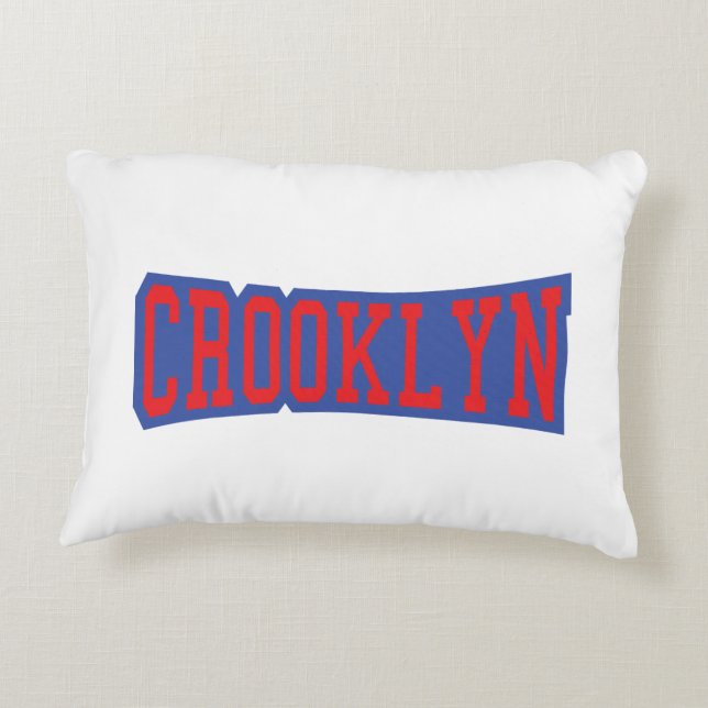 CROOKLYN, NYC DECORATIVE PILLOW (Back)