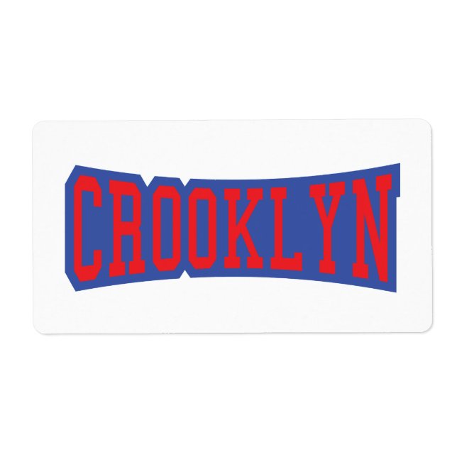 CROOKLYN, NYC LABEL (Front)
