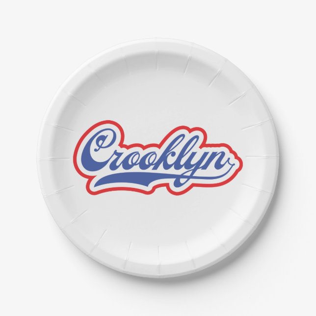 Crooklyn, NYC Paper Plates (Front)