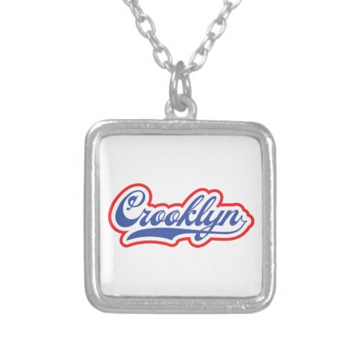 Crooklyn NYC Silver Plated Necklace