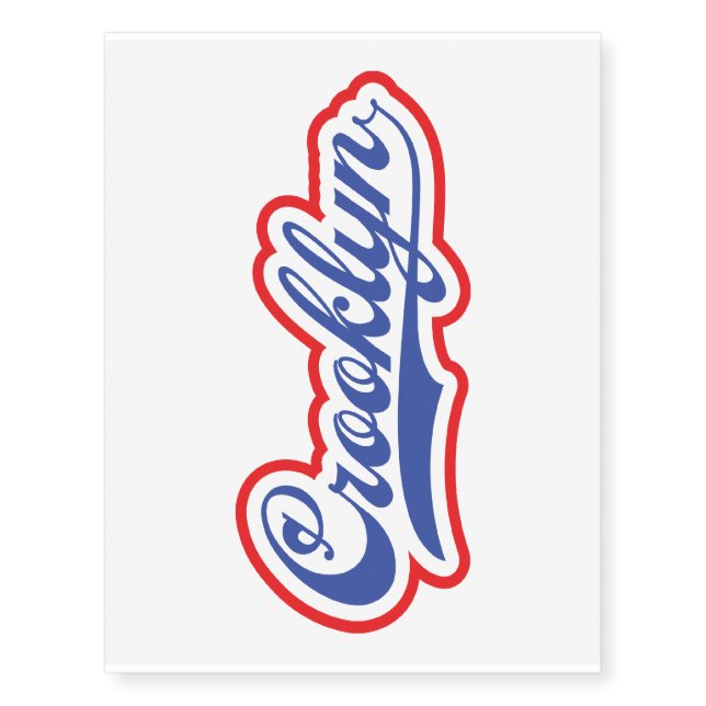 Crooklyn, NYC Temporary Tattoos (Front)