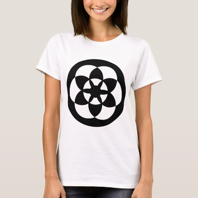 Crop Circle 01 - Black T-Shirt (Front)