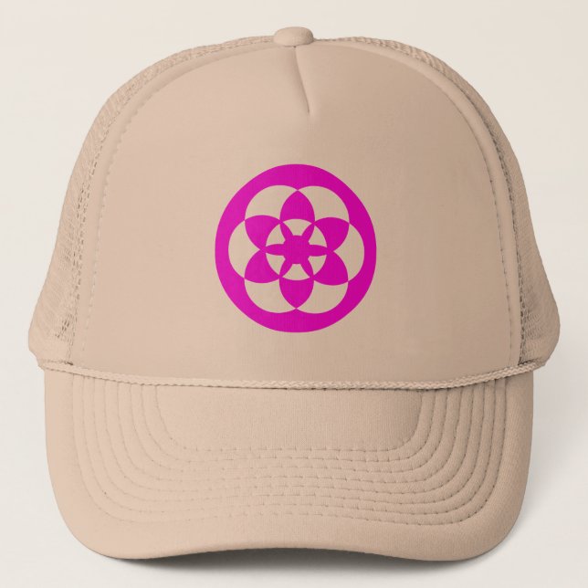 Crop Circle 01 Trucker Hat (Front)