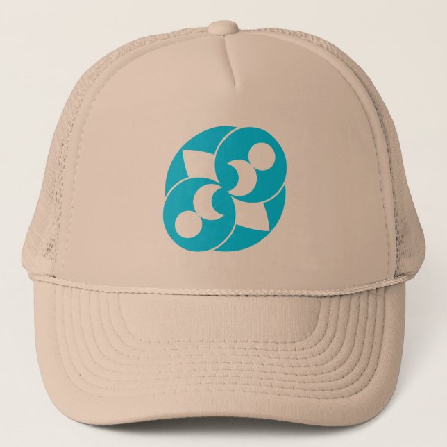 Crop Circle 03 Trucker Hat (Front)