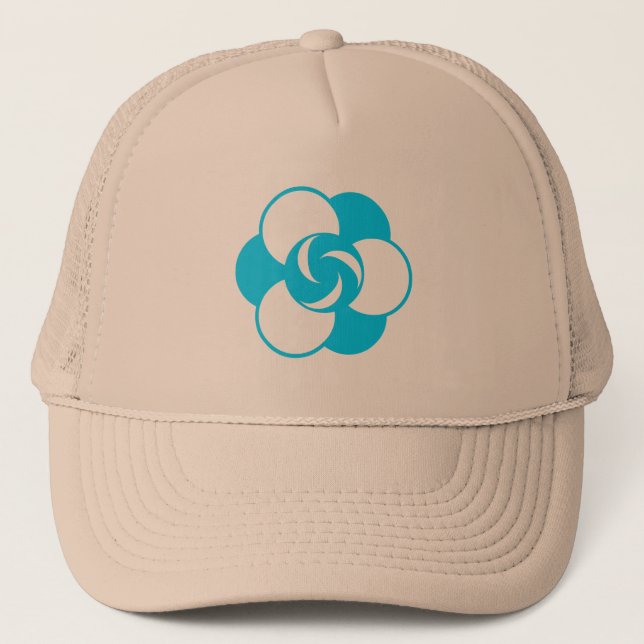 Crop Circle 04 Trucker Hat (Front)