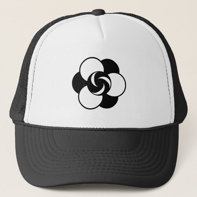 Crop Circle 04 Trucker Hat (Front)