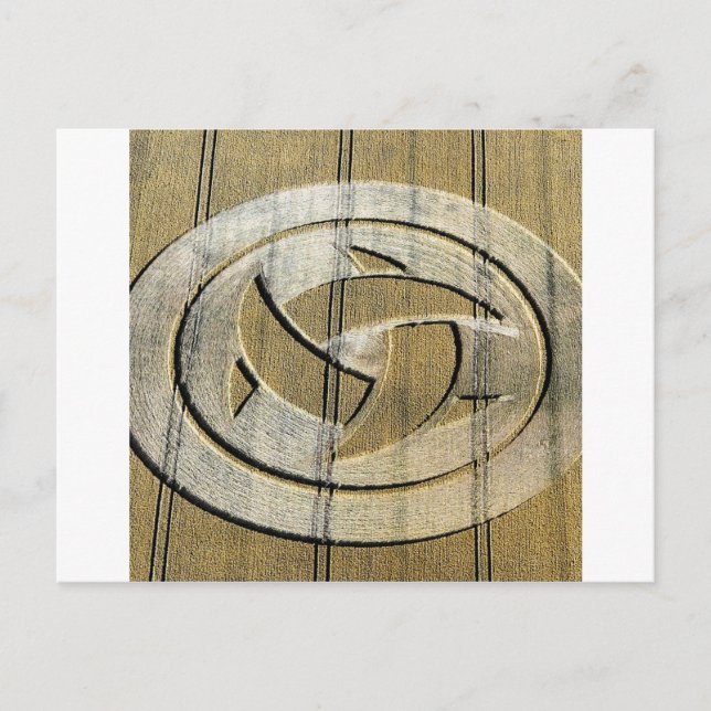 Crop Circle Crescent Moons Wiltshire Postcard (Front)