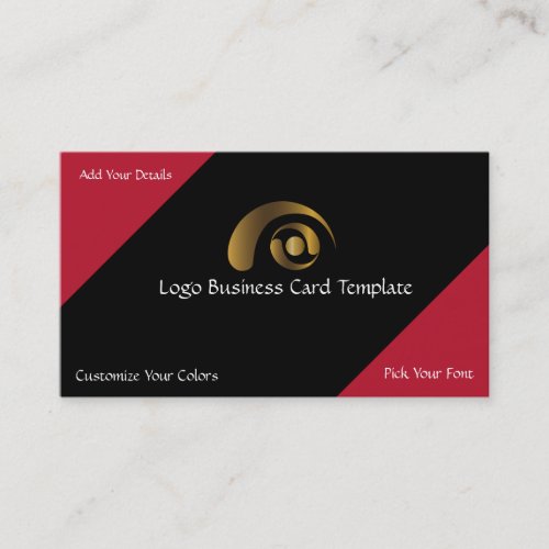 Crop Circle Designs _ Simple Gold Logo Business Card