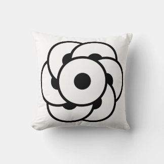 Crop Circle Flower – Geometric Cosmic Art Throw Pillow