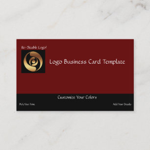 Crop Circle - Gold Circles Logo Business Card