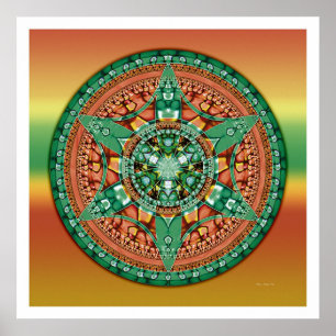 Crop Circle Mandala 2 Poster