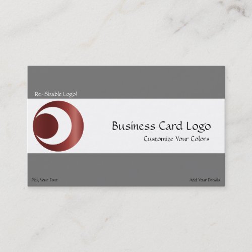 Crop Circle _ Planets Crescent Moon Symbol Logo Business Card