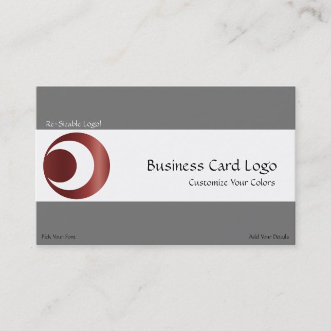 Crop Circle - Planets Crescent Moon Symbol Logo Business Card (Front)