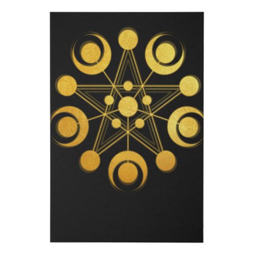 Crop Circle Sacred Geometry Alien Speaks Faux Canvas Print