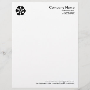 Crop Circle Symbol 02 - Black Letterhead