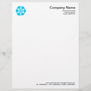 Crop Circle Symbol 02 - Sky Blue Letterhead