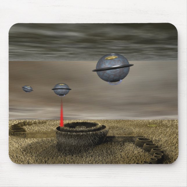 Crop circle ufo mouse pad (Front)