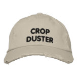 Crop Duster - Funny Running Embroidered Baseball Hat at Zazzle