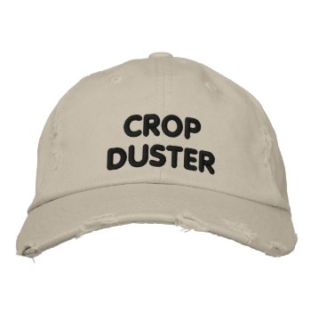 Crop Duster - Funny Running Embroidered Baseball Hat by Running_Shirts at Zazzle