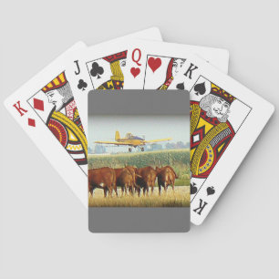 Crop Duster Poker Cards