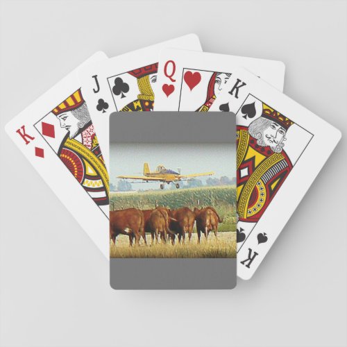 Crop Duster Poker Cards