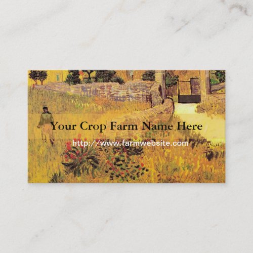 Crop farm business card